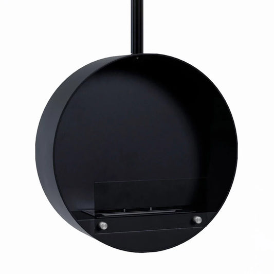 Șemineu pe bioetanol Ottawa Negru - Rotund, 60 cm Diametru