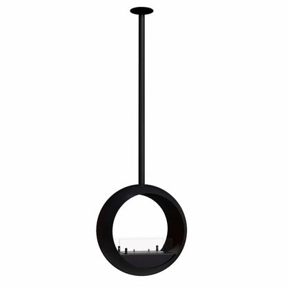 Șemineu Modern Suspendat Edmonton cu Bioetanol, Vizibil pe Două Fețe