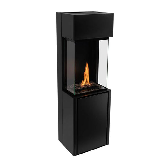 Planika Arcticon Negru - Șemineu Autonom Elegant cu Tehnologie BEV
