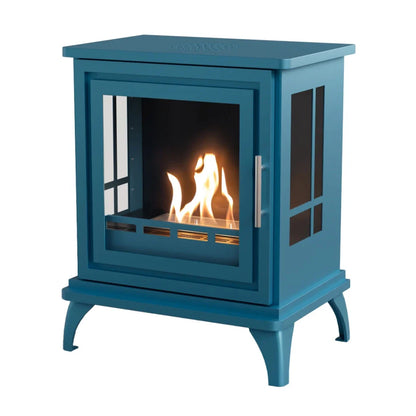 Șemineu Freestanding ScandiFlames Nashville – Albastru Intens, Ardere Ecologică