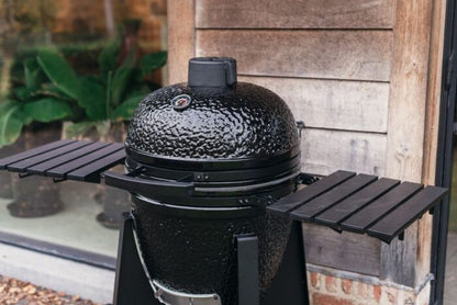 Gratar de gradina Kamado Black Rock Large 55, ceramica, cuptor, grill, afumatoare
