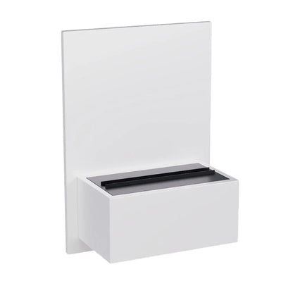 Șemineu Electric ScandiFlames Brekke Montat pe Perete, Alb - Flacără Realistă cu Vapori de Apă