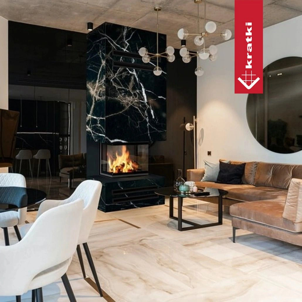 Focar semineu nbc 60 36 trei laturi deschidere verticala samota neagra