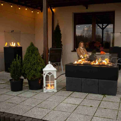 Patio Horizontal Negru Manual - Incalzitor pe gaz