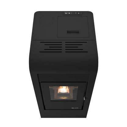 SOBA PE PELETI RITA 2.5-9.5 KW - NEGRU