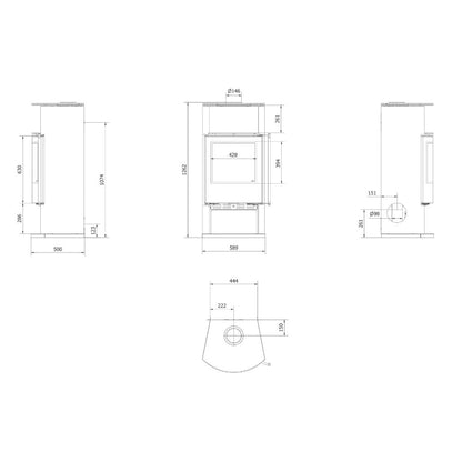 Soba otel Tofa - 8kW samota alba