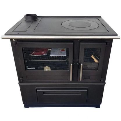 Soba de gatit SL85 Alb cu plita si cuptor - 8kW - racord stanga