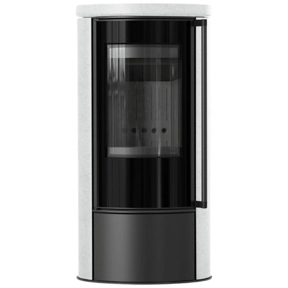Soba Erik 5.5kW ceramica White Natural - samota neagra