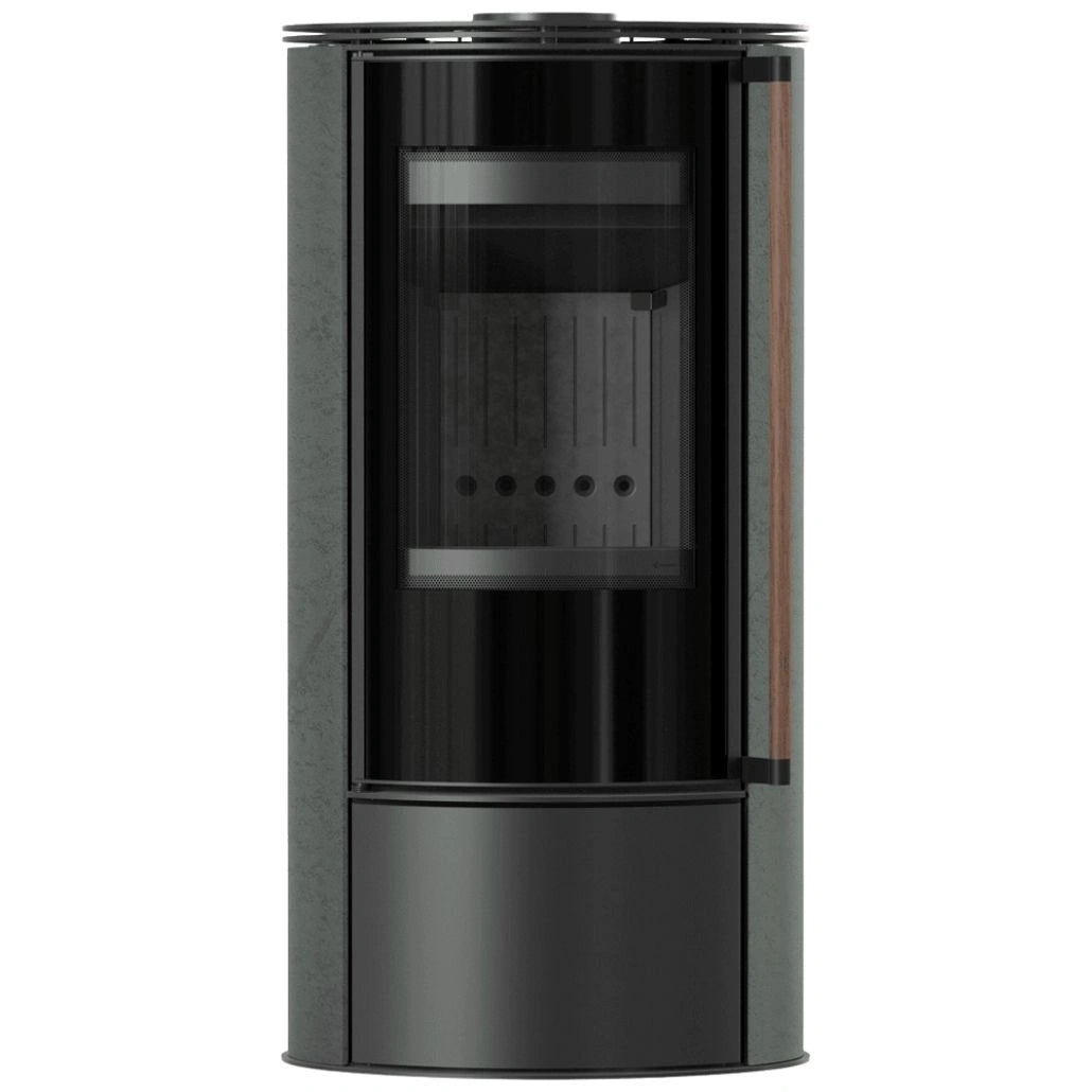 Soba Erik 5.5kW Serpentino - maner lemn - samota neagra