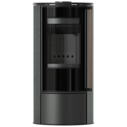 Soba Erik 5.5kW Serpentino - maner lemn - samota neagra