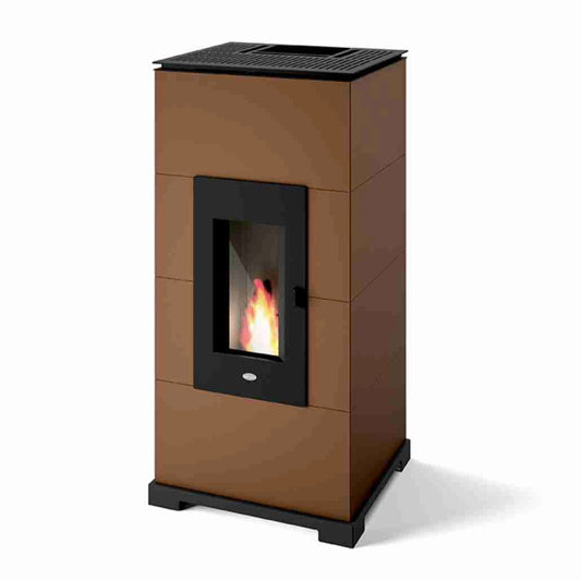 SOBA PELETI 11KW - AC11 ASPECT CORTEN CONVECTIE NATURALA