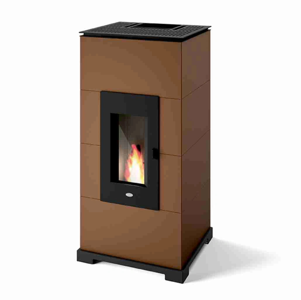 Sobă Peleți 11KW - AC11 ASPECT CORTEN CONVECTIE NATURALA