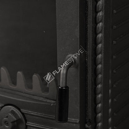 Soba din Fontă FS-053 – Încălzire Eficientă pentru 70 m² cu Sticlă Schott Robax și Email