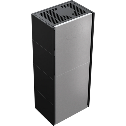 SIMPLE BOX stanga negru - semineu complet