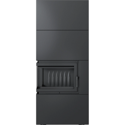 SIMPLE BOX stanga negru - semineu complet