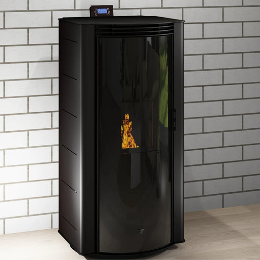 Termosoba peleti PERLA 210 NEGRU - 22kw cu autocuratare