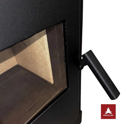 Soba pe lemne Luma 5-6kw - Negru