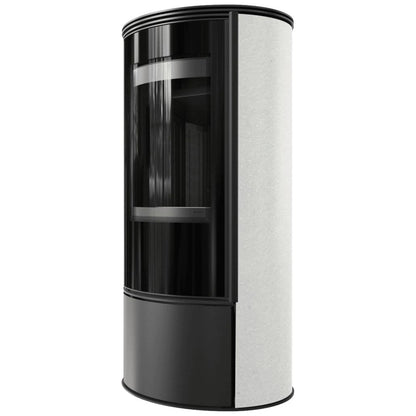 Soba Erik 5.5kW White Satin - samota neagra
