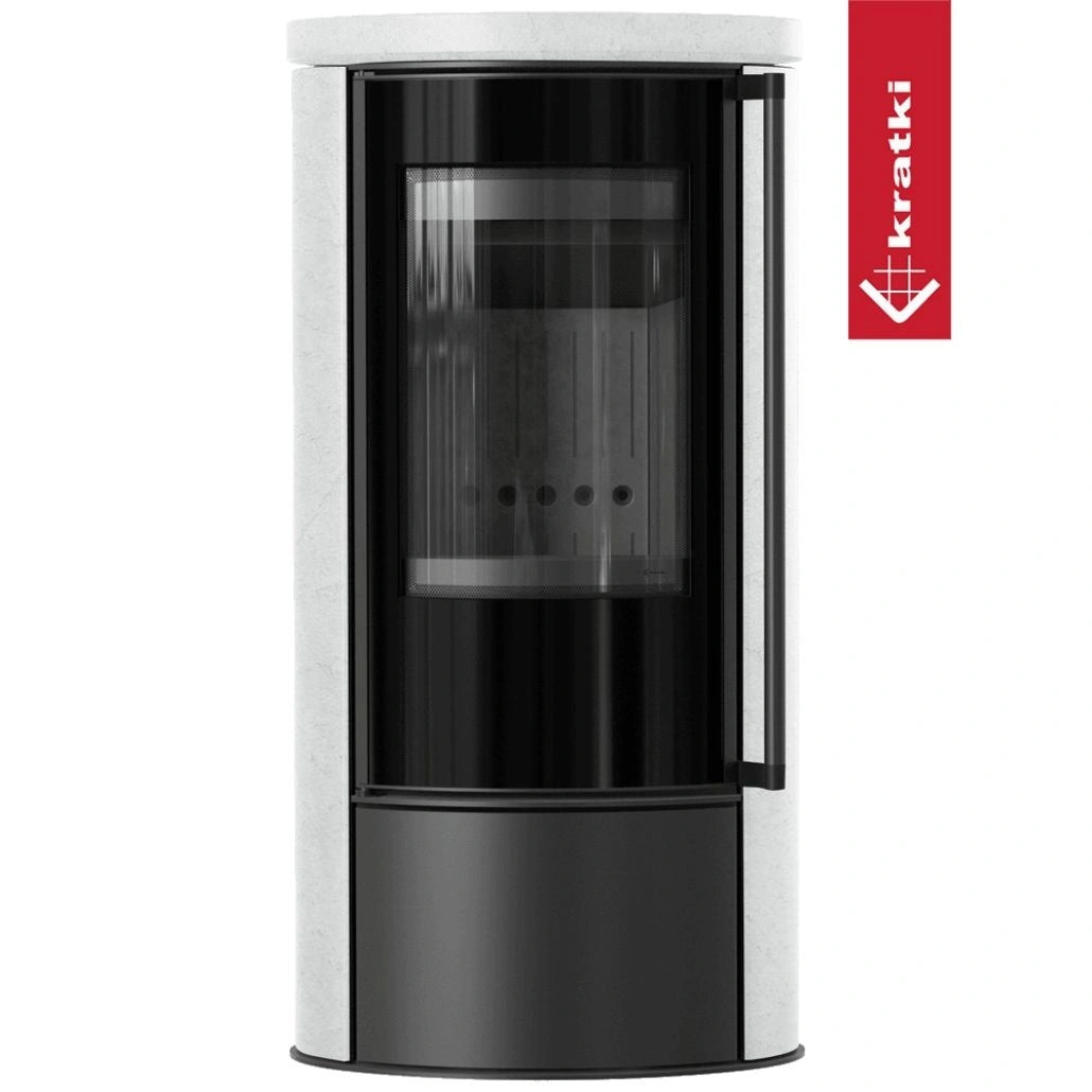 Soba Erik 5.5kW ceramica White Natural - samota neagra