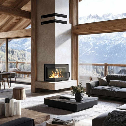 Focar fonta Bergen 8-11kW - 81% - Sticla Stanga