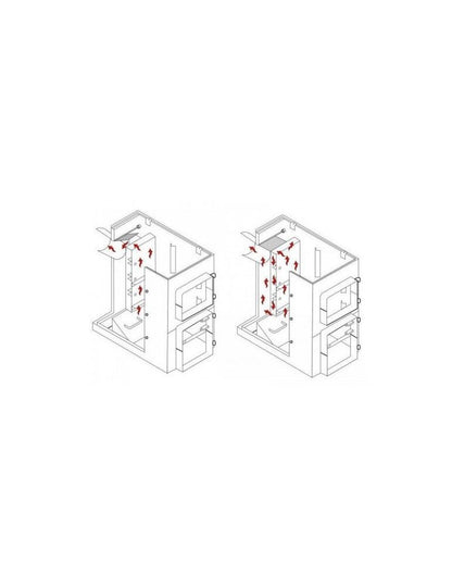 Calvin AKRO 16kW cu plită - centrală pe lemne și cărbune cu ardere clasică