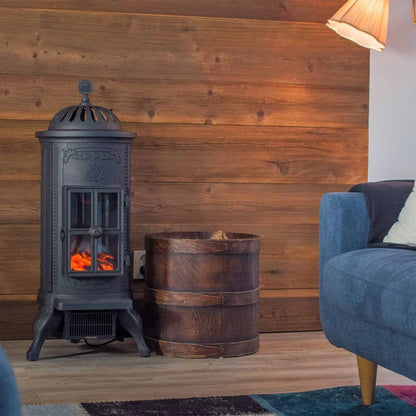 Șemineu Electric Carl din Fontă - Design Tradițional Suedez