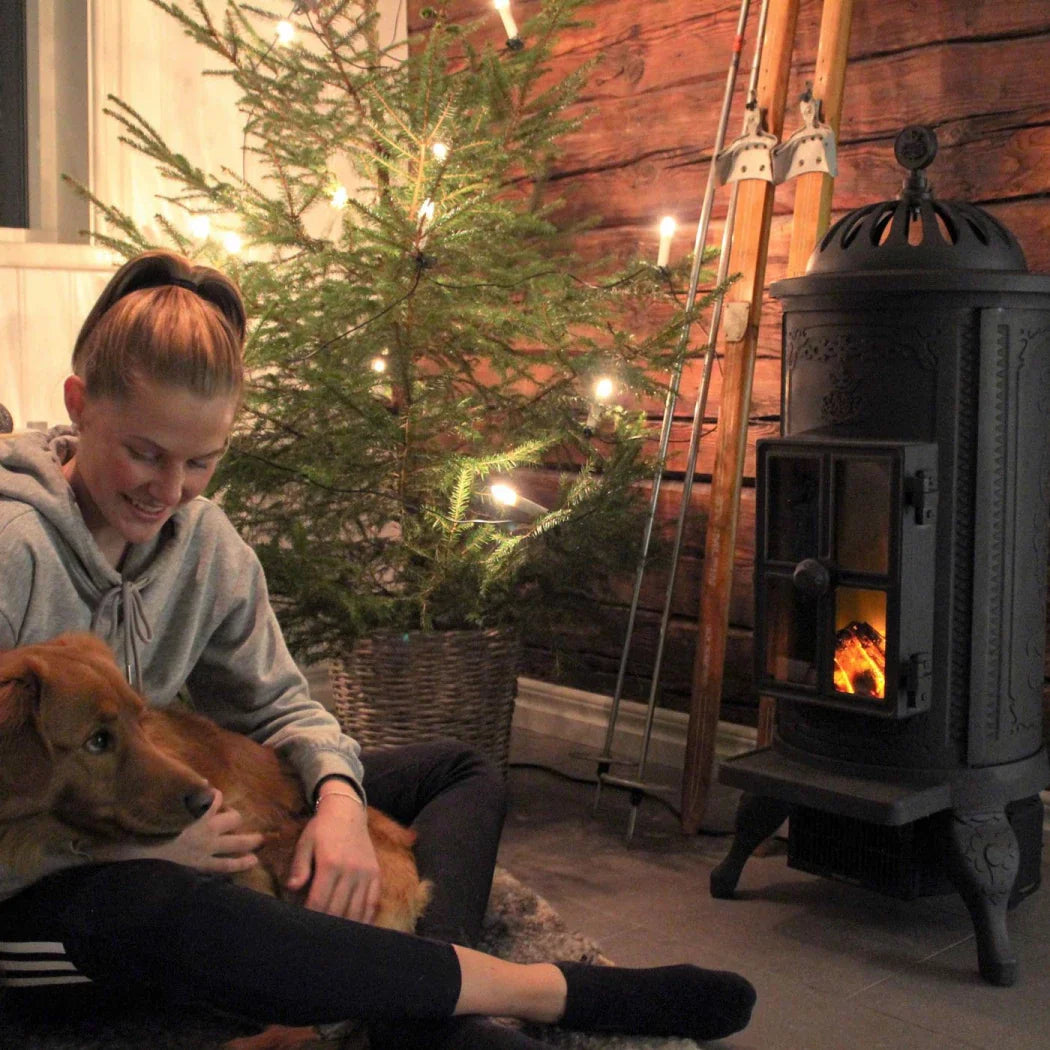 Șemineu Electric Carl din Fontă - Design Tradițional Suedez