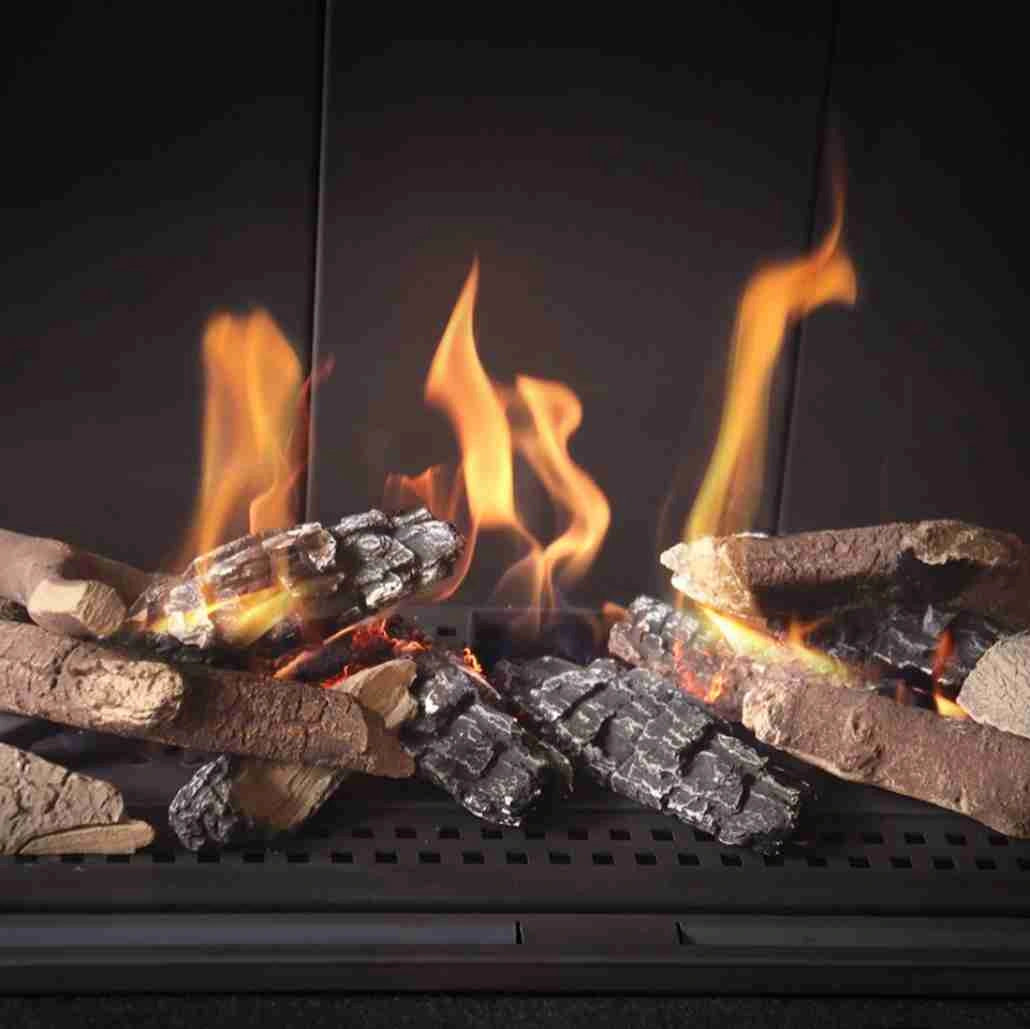 Lemne ceramice pentru seminee pe gaz