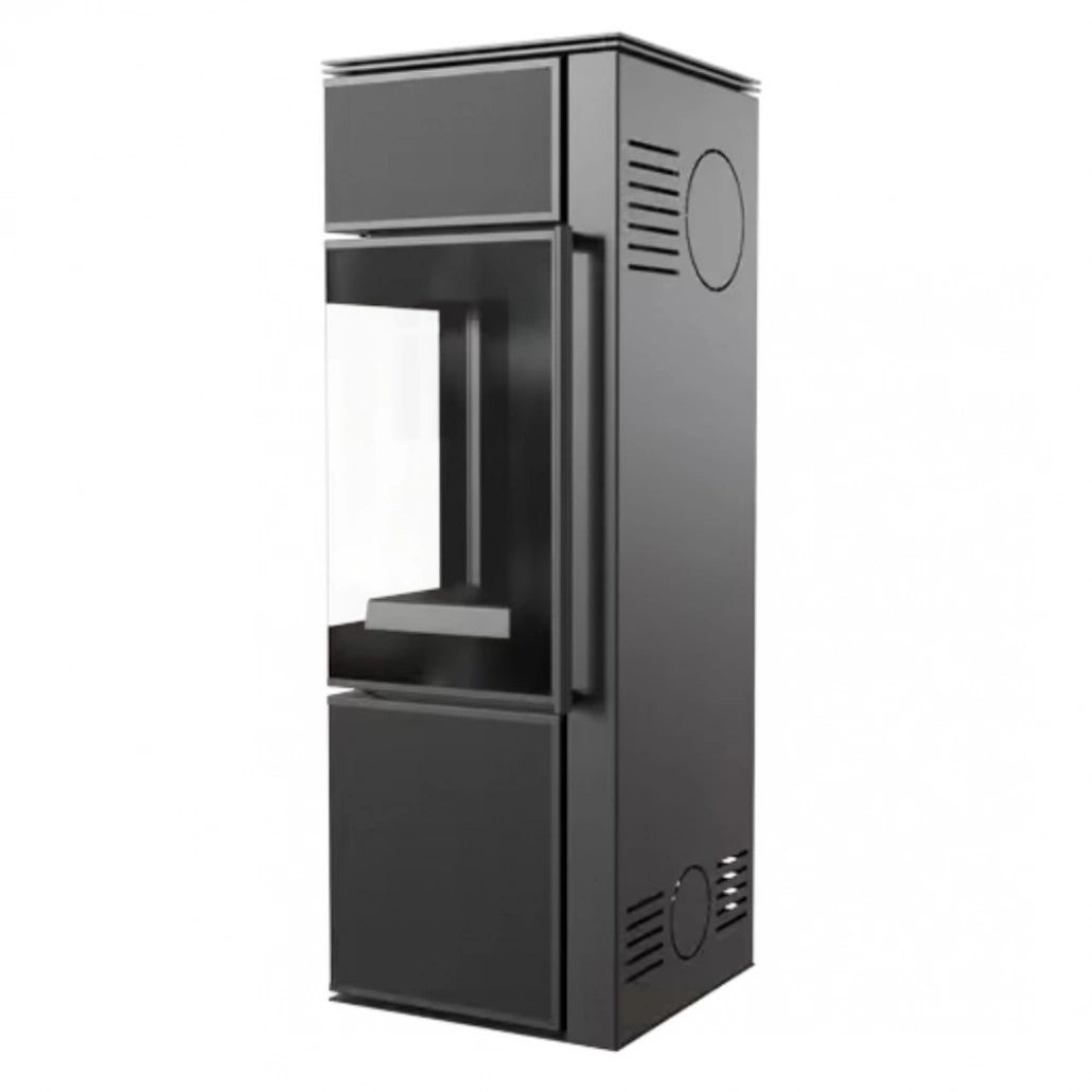 Soba Tora S 8-11kW Panou negru de sticla - Samota neagra