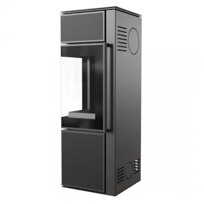 Soba Tora S 8-11kW Panou negru de sticla - Samota neagra