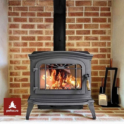 Soba fonta Bradford 9-13.5kW, 167 kg - Negru