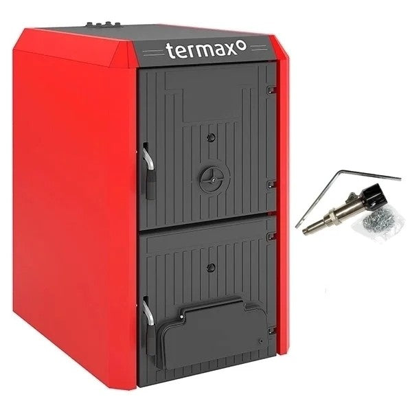 Centrala/Cazan fonta Termax Bio 17 kW, biomasa, Ø 147 mm, volum apa 30 litri, Regulator de tiraj inclus