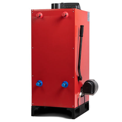 Centrală/Cazan pe lemn/cărbune Termax Nordik 46 kW cu ventilator și automatizare, diametru coș 160 mm, volum manta apă 100 litri, 3 bar, 1480 x 800 x 625 mm