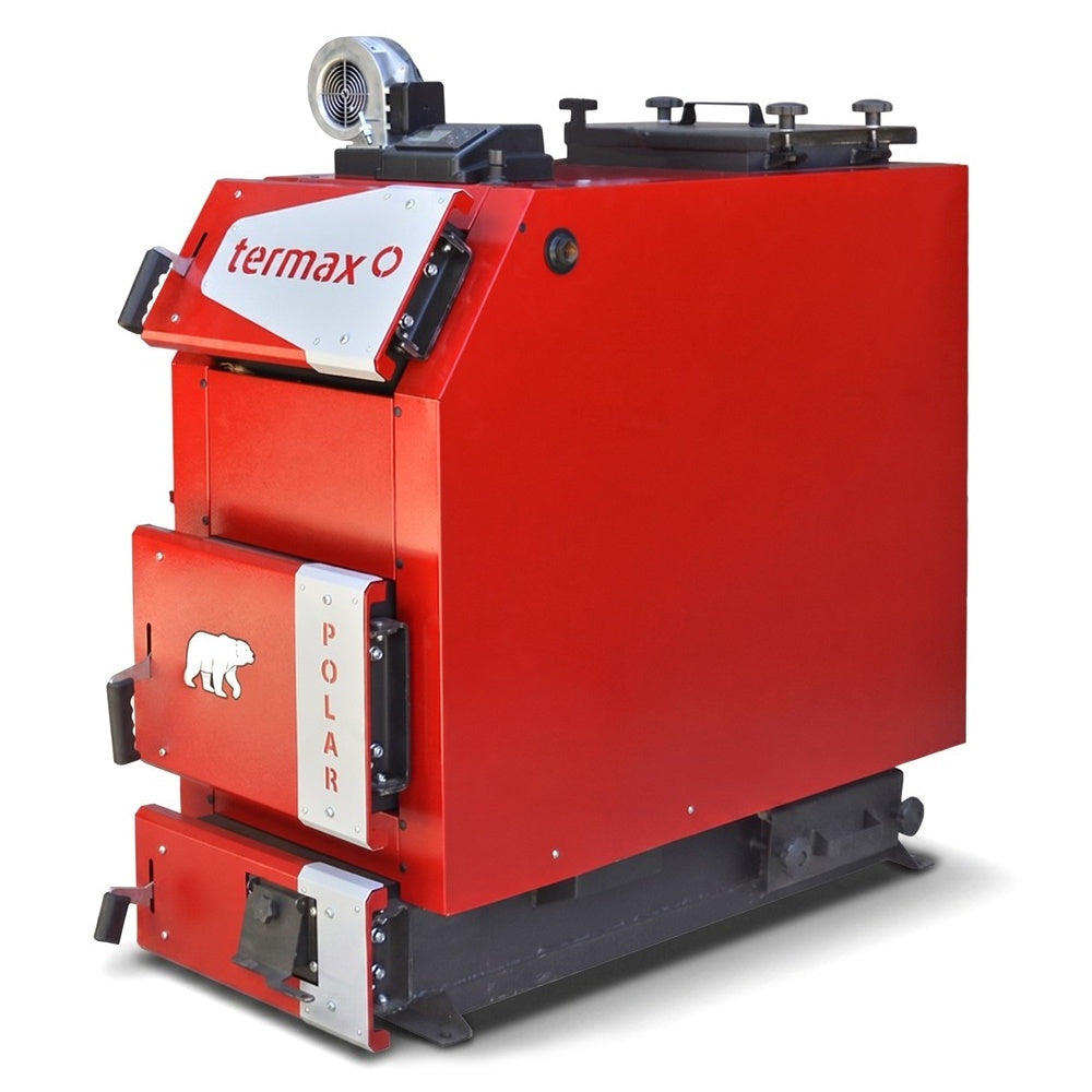 Centrala/Cazan pe lemn/carbune Termax Polar 40 kW cu ventilator si automatizare, 250 m²