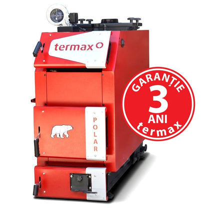 Centrala/Cazan pe lemn/carbune Termax Polar 40 kW cu ventilator si automatizare, 250 m²