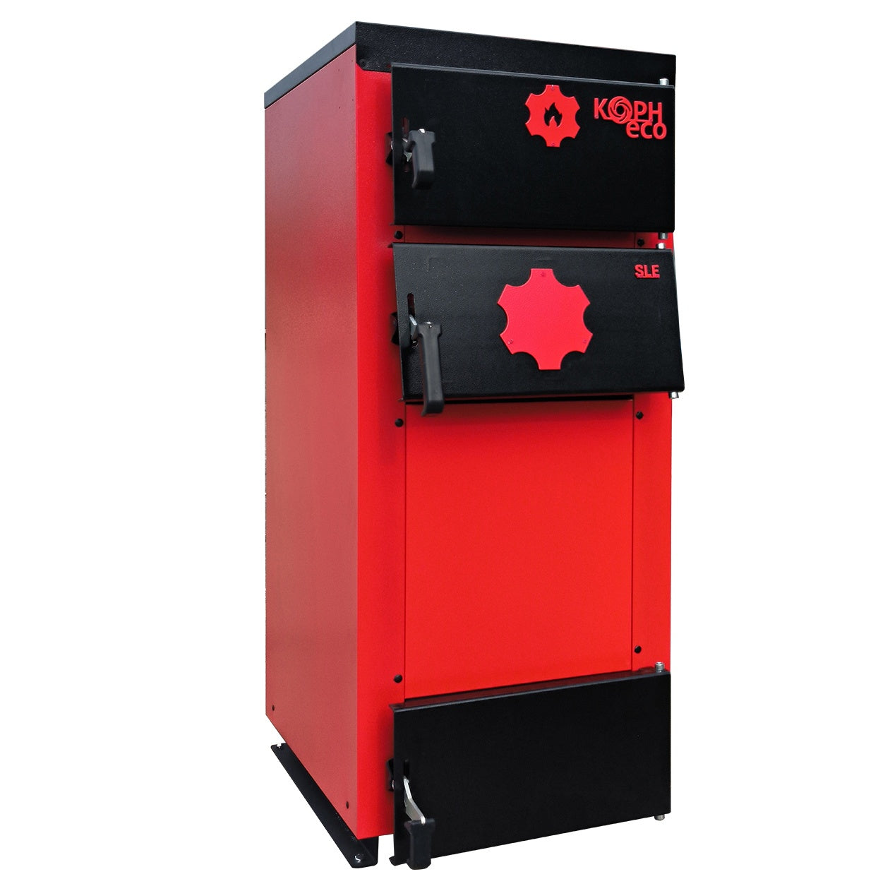 Centrala/Cazan pe lemn KOPH ECO 25 kW, cu ardere standard, 150 mp, volum manta apa 81 litri, diametru cos fum 159 mm, randament 86%