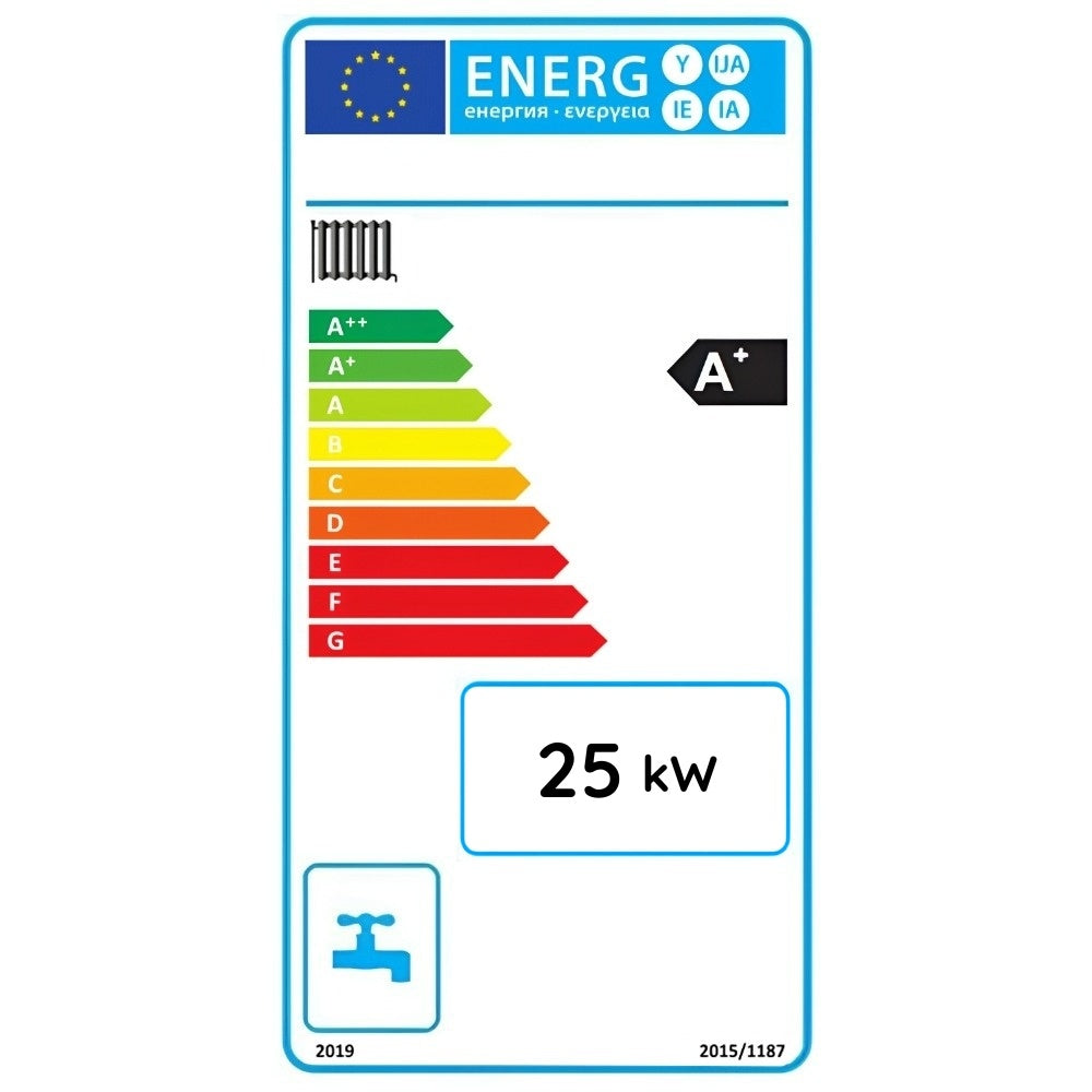 Centrală/Cazan pe lemne Termax 25 kW, cu ardere standard, volum manta apă 75 litri