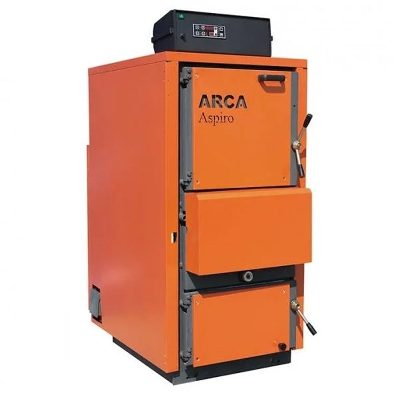 Centrala pe lemne cu gazeificare Arca Aspiro 29RI 30 kW inox, Ø cos fum 180 mm