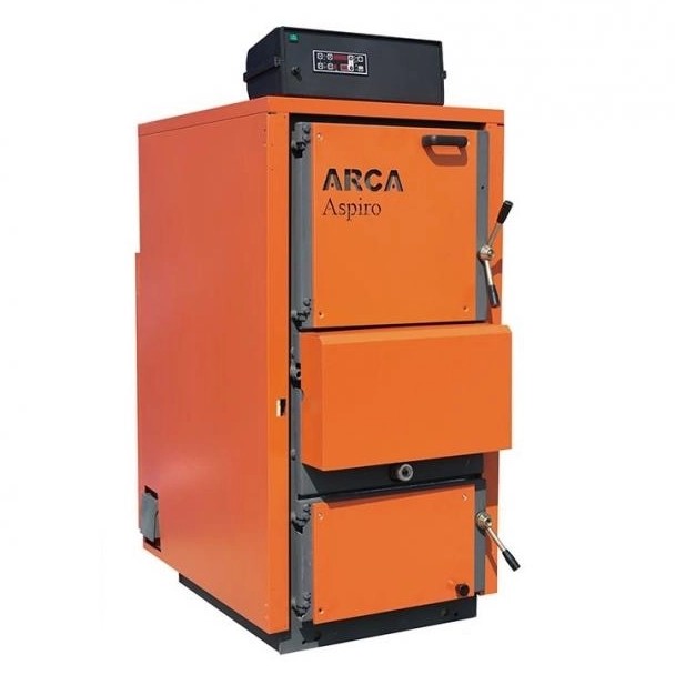Centrala pe lemne cu gazeificare Arca Aspiro 43R 41 kW, Ø coș fum 180 mm