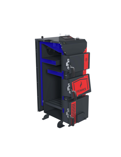 Feniks B 20 kW - centrală pe lemne cu ventilator și automatizare