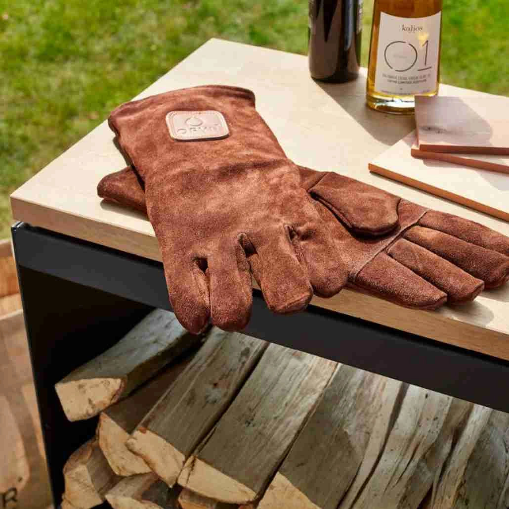 Stocator lemne OFYR negru cu blat de lucru