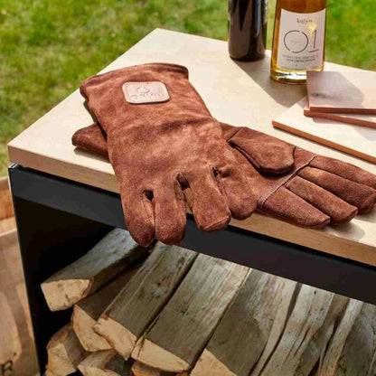 Stocator lemne OFYR negru cu blat de lucru