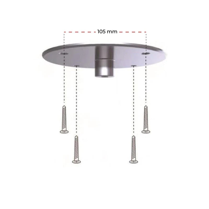 Șemineu pe bioetanol suspendat Cocoon Aeris - Negru Mat cu Tijă Neagră