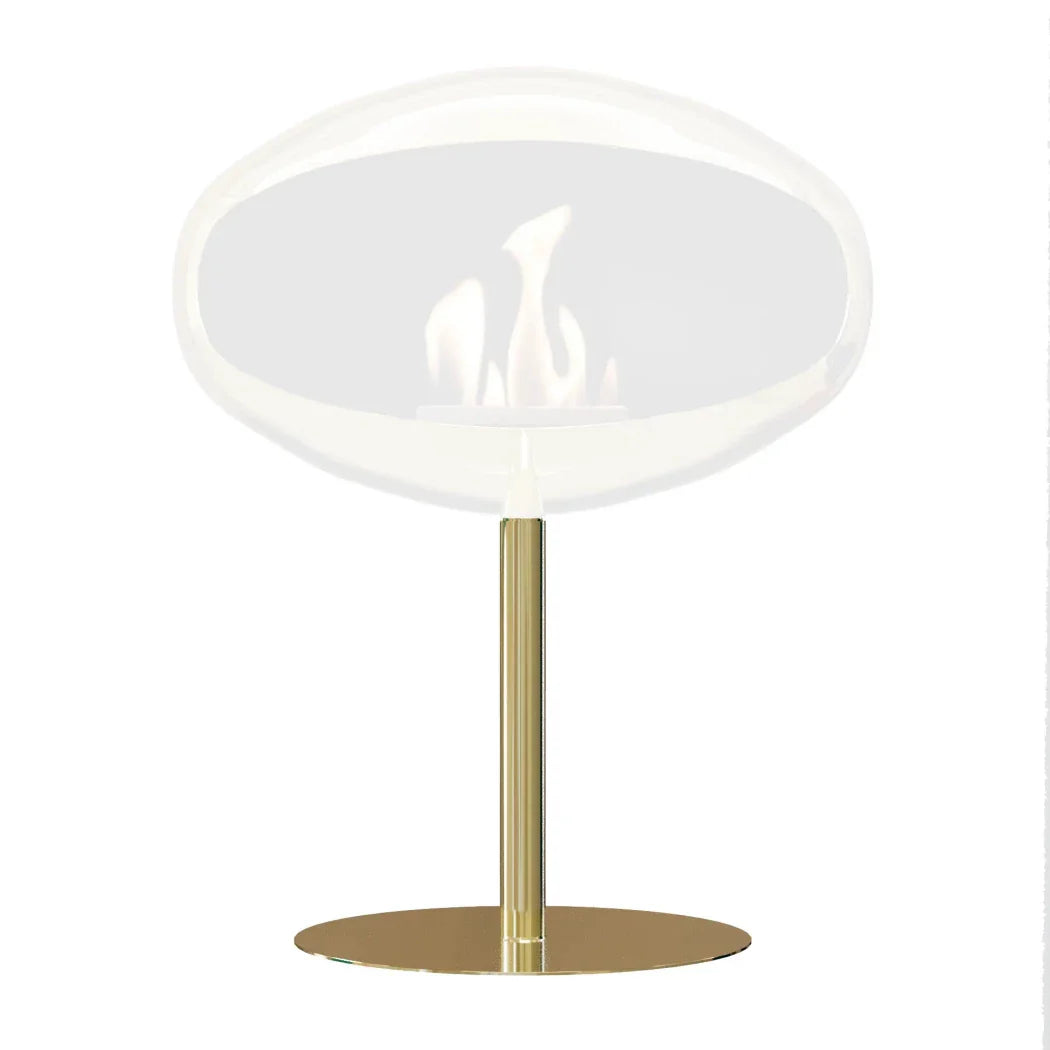 Bază din Alamă Lustruită Cocoon Pedestal - Suport Elegant pentru Șemineul Tău Bioetanol