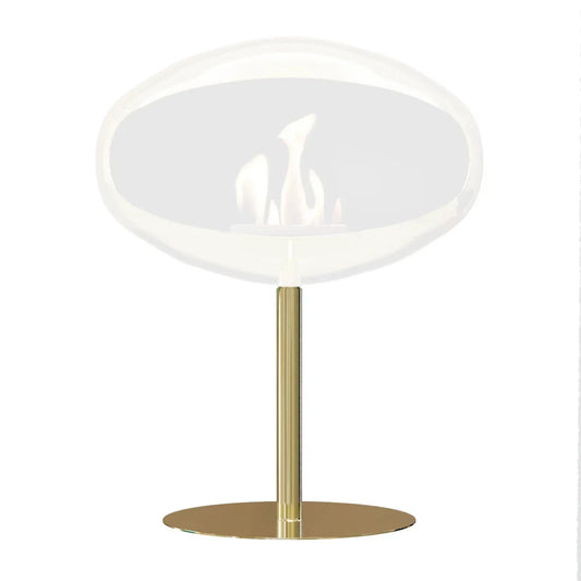 Bază din Alamă Lustruită Cocoon Pedestal - Suport Elegant pentru Șemineul Tău Bioetanol
