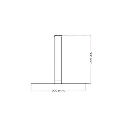 Bază din Alamă Lustruită Cocoon Pedestal - Suport Elegant pentru Șemineul Tău Bioetanol