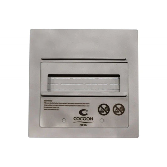 Arzător Profesional Cocoon Fires 2.0 pentru Șeminee Bioetanol - Oțel Argintiu Durabil, 2L Capacitate