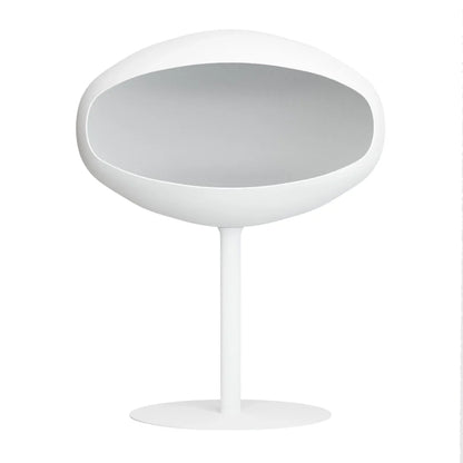 Șemineu pe Bioetanol Cocoon Pedestal - Alb Mat - Design Elegant, Fără Fum
