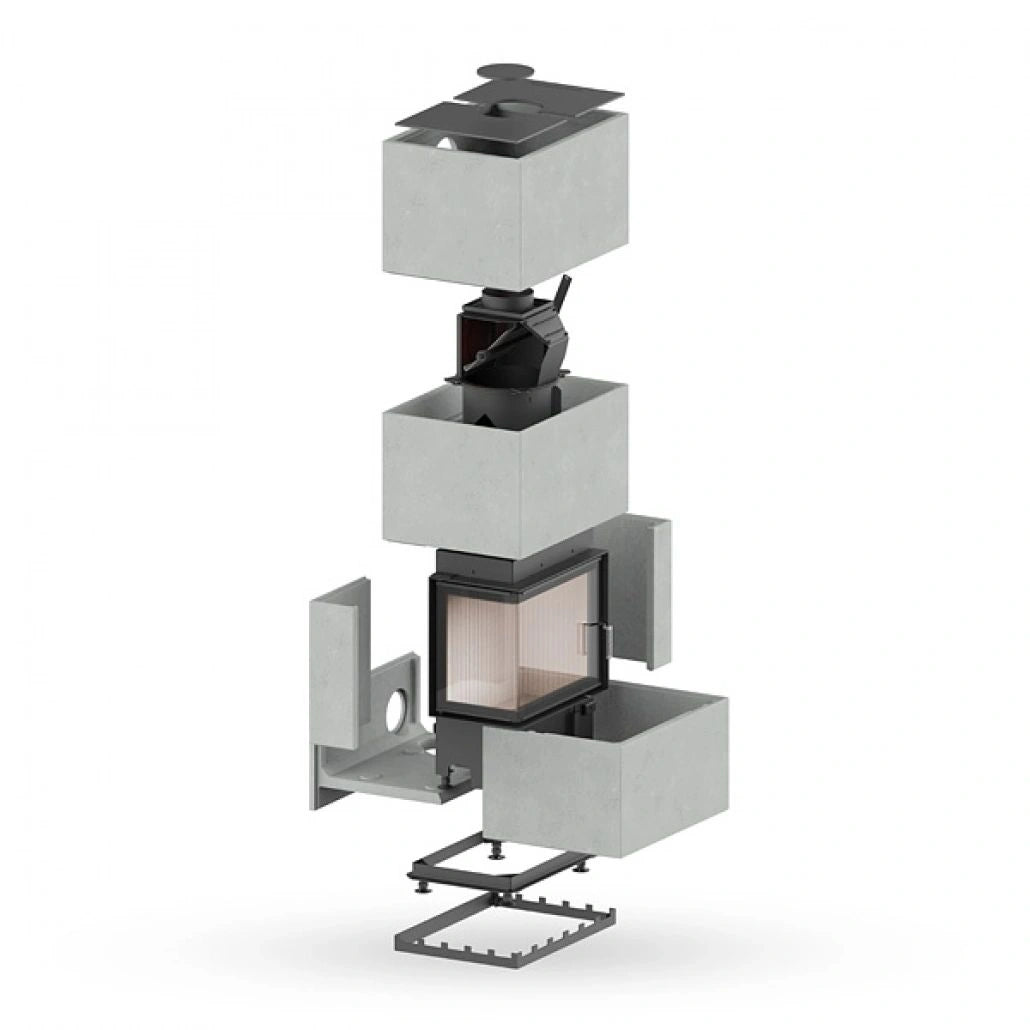 BLOX H60 - Semineu modular cu convectie 10 kw + protectie spate