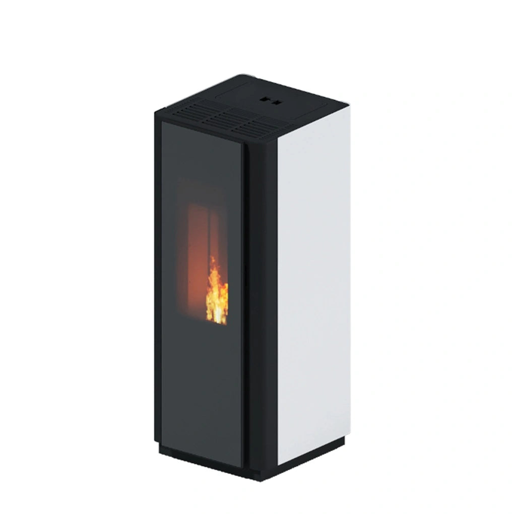 SOBA PELETI 3.8-9.3 KW QUADRA ALB - CONVECTIE NATURALA